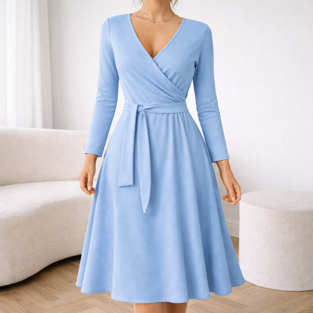 Elise Wrap Midi Dress