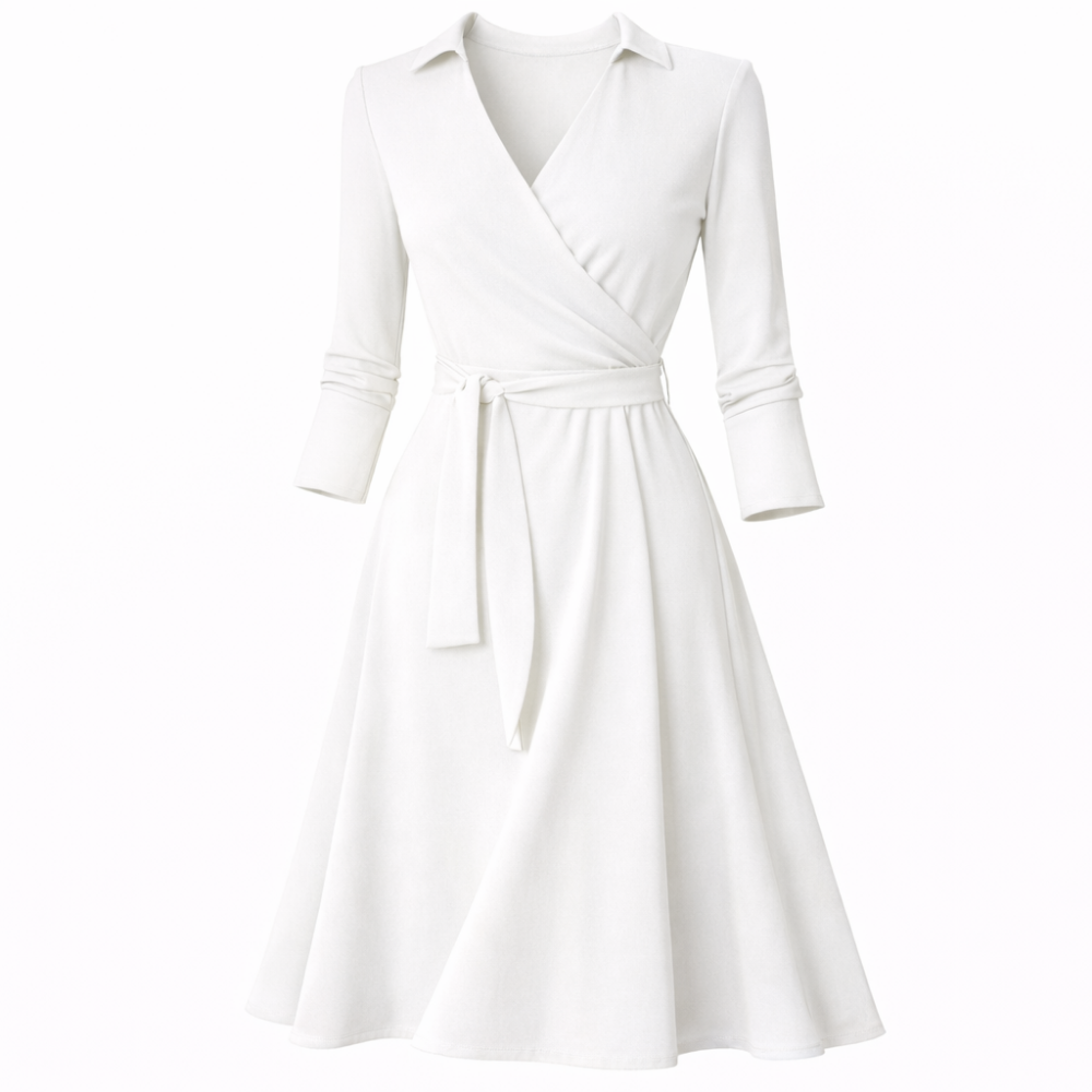 Valerie Collar Wrap Dress