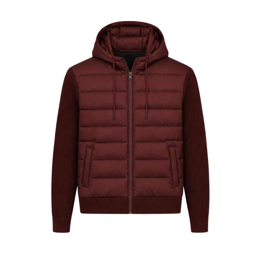 Oxford Quilted Hybrid Jacket