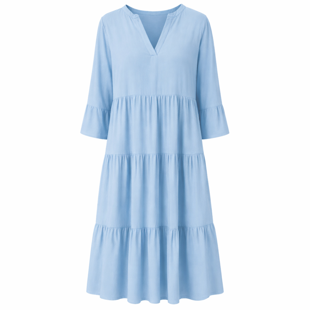 Noelle Tiered Midi Dress