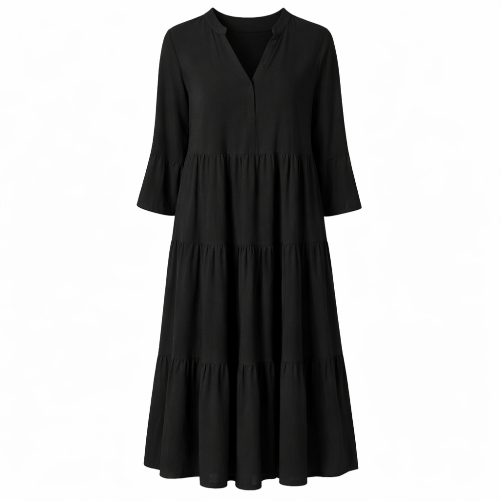 Noelle Tiered Midi Dress