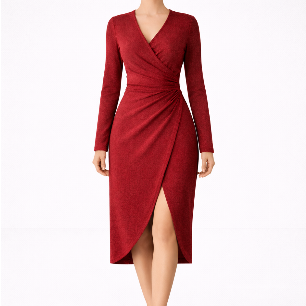 Luna Wrap Midi Dress