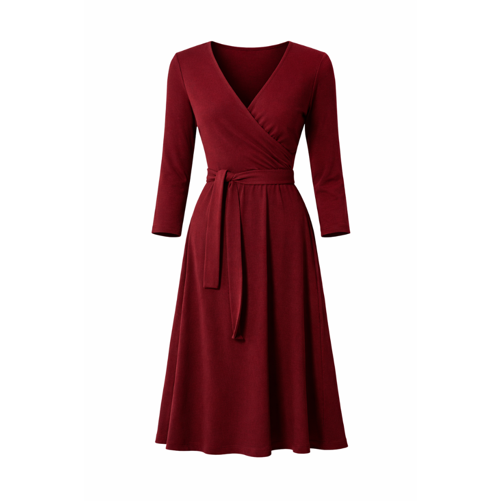 Elise Wrap Midi Dress