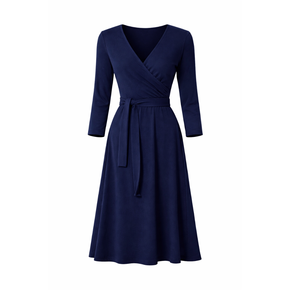 Elise Wrap Midi Dress